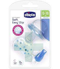 Chicco Ch Gommotto+clip Boy 6-16 Silb