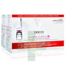 Dercos Linea Aminexil Intensive Trattamento Anticaduta 5 Azioni Donna 42 Fiale