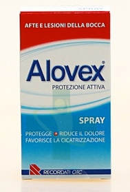 Alovex Linea Protezione Orale Spray Lenitivo Lesioni Mucosa Orale 15 ml