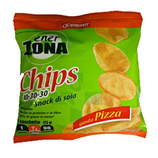 EnerZona Linea Alimentazione Dieta a ZONA Chips 40-30-30 Gusto Pizza