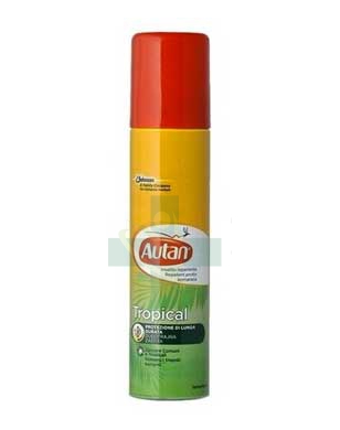 Autan Linea Tropical Spray Secco Delicato Insetto-Repellente 100 ml