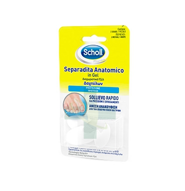 Scholl Linea Calli e Durezze Trattamento Dolore 2 Separadita Anatomici in Gel
