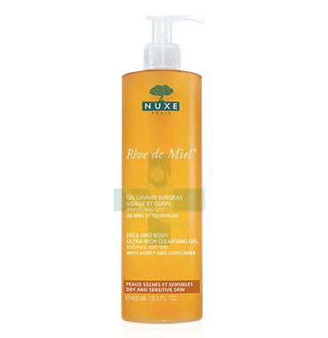 Nuxe Linea Detersione Viso Gel Lavant Surgras Gel Struccante Detergente 400 ml
