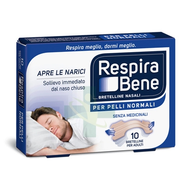 GlaxoSmithKline Linea RespiraBene 30 Bretelline Nasali Classiche Pelli Normali