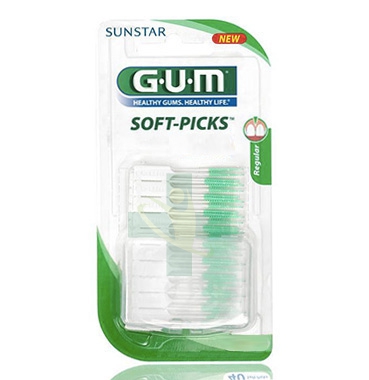 GUM Linea Igiene Dentale Quotidiana Soft Picks 632 40 Scovolini Misura Media