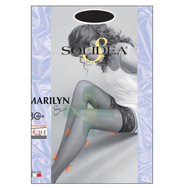 Solidea Linea Preventiva Marilyn Calza Autoreggente 30 Den Graduata 2-M Nero