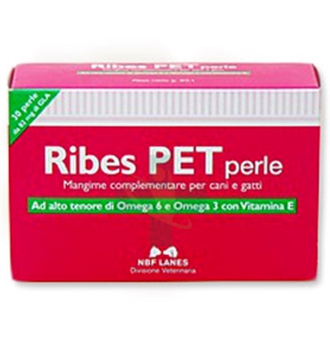 N.B.F. Lanes Linea Animali Domestici Ribes Pet Integratore Cani e Gatti 30 Perle