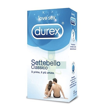Durex Linea Classica Settebello Cassico Condom Confezione con 18 Profilattici