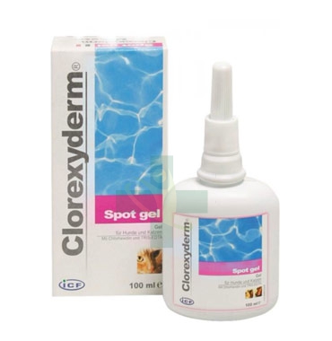 ICF Farmaceutici Linea Animali Domestici Clorexyderm Spot Gel Cani Gatti 100 ml