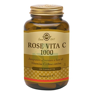Solgar Linea Difese Immunitarie Rose Vita C 1000 Integratore Alimentare 100 Tav