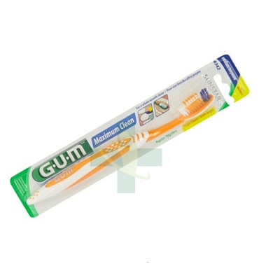 GUM Linea Igiene Dentale Quotidiana Maximum Clean Spazzolino Medio Regular