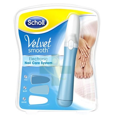 Scholl Linea Elettromedicali Nail Care Velvet Smooth Kit Levigante Mani Piedi