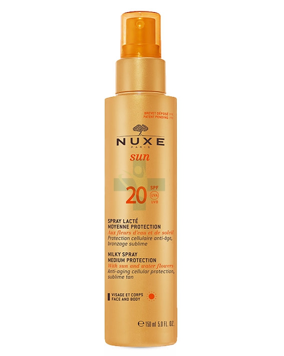 Nuxe Sun Linea Solare SPF20 Spray Lact Spray Abbronzante Corpo 150 ml