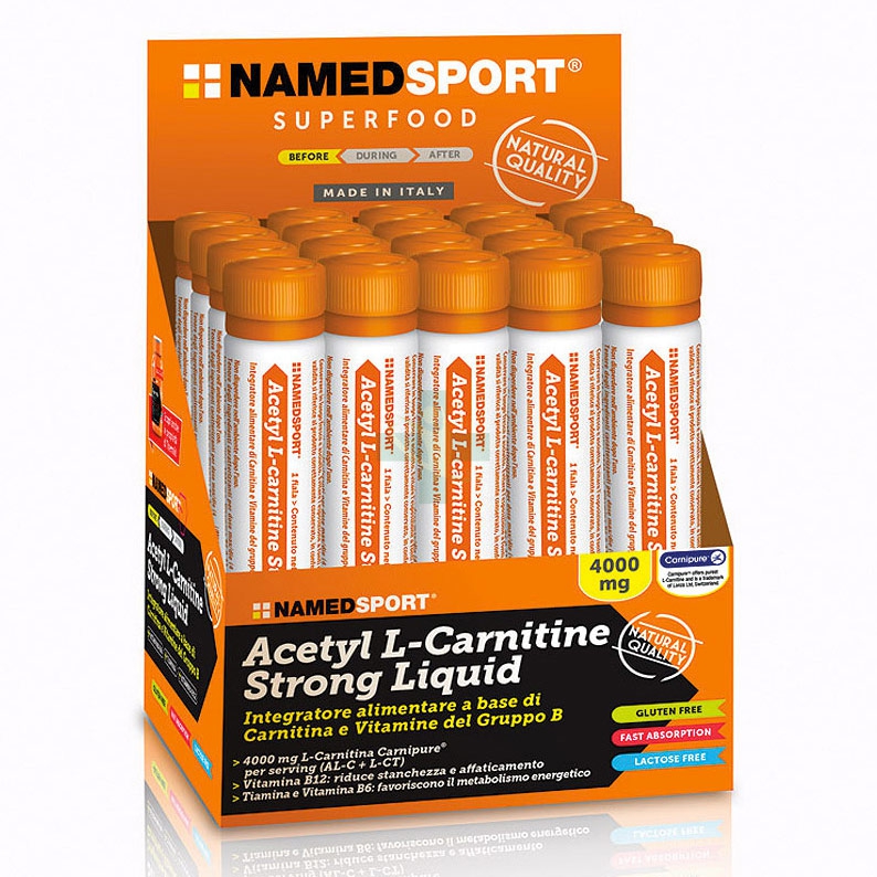 Named Sport Linea Sportivi Acetyl L-Carnitine Strong Liquid Integratore 1 Fiala
