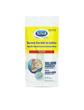 Scholl Linea Dispositivi Medici per Piedi 4 Cerotti Lenitivi Lattice per Duroni