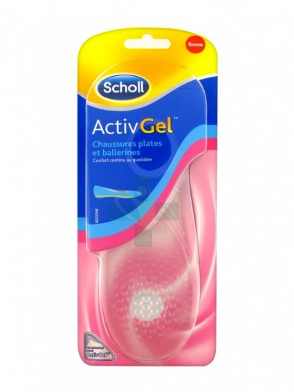 Scholl Linea Gel Activ Trattamento Dolore 2 Solette in Morbido Gel per Ballerine