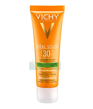 Vichy Linea Ideal Soleil SPF30 Trattamento Mat Imperfezioni Tripla Azione 50 ml