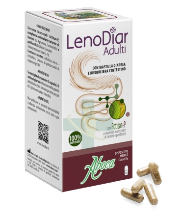 Aboca Linea Dispositivi Medici Intestino Sano LenoDiar Adulti 20 Capsule