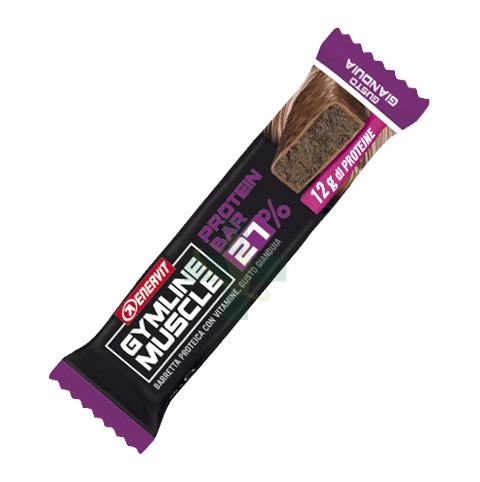 Enervit Sport Linea Gymline Muscle Protein Bar 27% Barretta Gianduia 45 g
