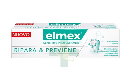 elmex Linea Igiene Dentifricio Sensitive Professional Ripara e Previene 75 ml