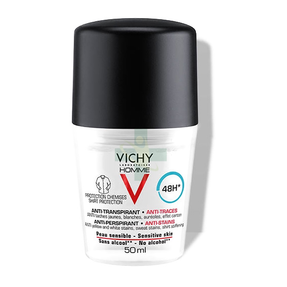 Vichy Linea Homme Deodorante Uomo Anti-Traspirante Anti-Macchie 48h 50 ml