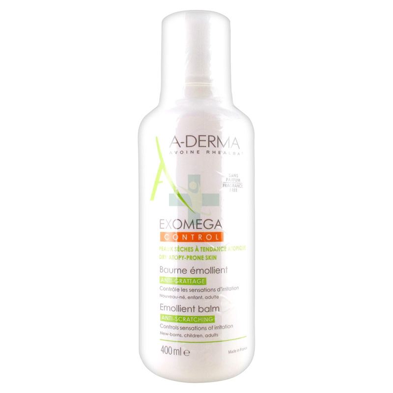 A-Derma Linea Exomega Pelli Secche Control Balsamo Emolliente Anti-Prurito 400ml