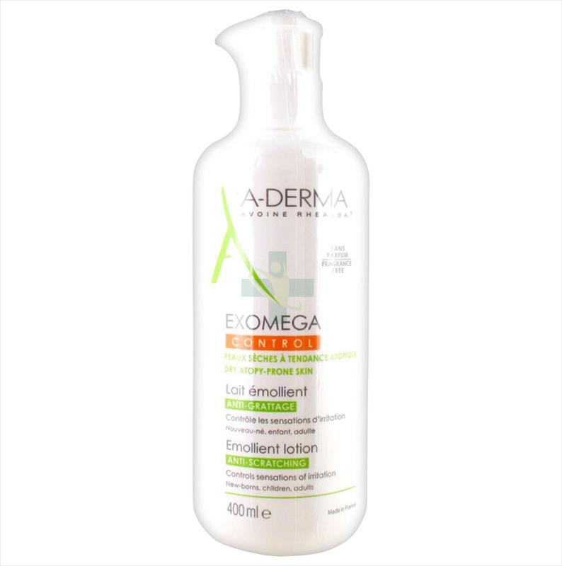 A-Derma Linea Exomega Pelli Secche Control Latte Emolliente Anti-Prurito 400 ml