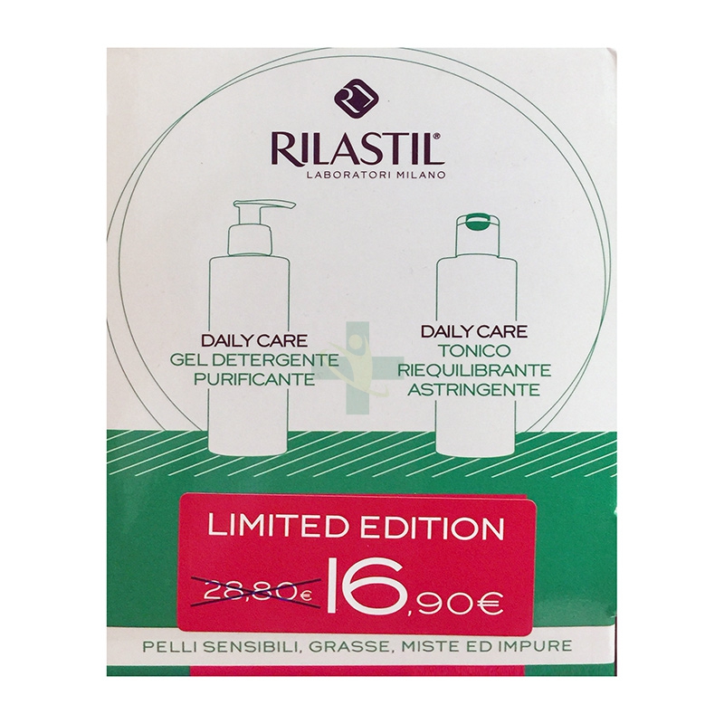 Rilastil Linea Daily Care Gel Detergente Purificante + Tonico Pelli Miste Impure