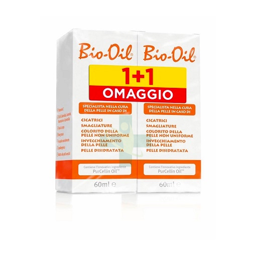 Bio-Oil Olio Dermatologico Idratante Anti-Et Uniformante Rigenerante 2x60 ml