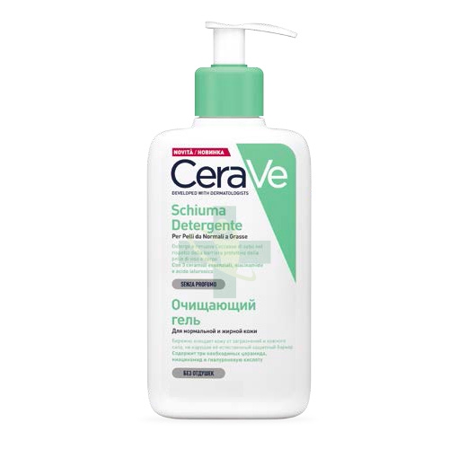 CeraVe Linea Detersione Viso Corpo Foaming Cleanser Schiuma Detergente 473 ml