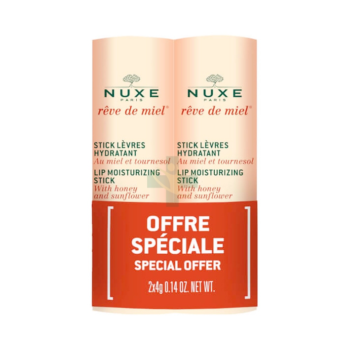 Nuxe Linea Reve de Miel Stick Levres Hydratant Trattamento Nutriente Labbra 4 g