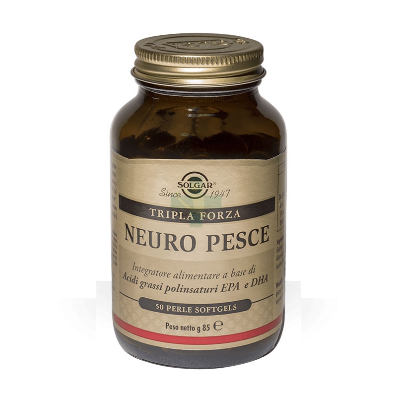 Solgar Linea Benessere ed Energia Neuro Pesce Integratore 50 Perle Softgel