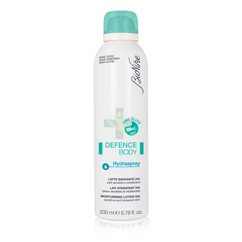 BioNike Linea Defence Body Latte Idratante Spray 24h Setoso e Profumato 200 ml