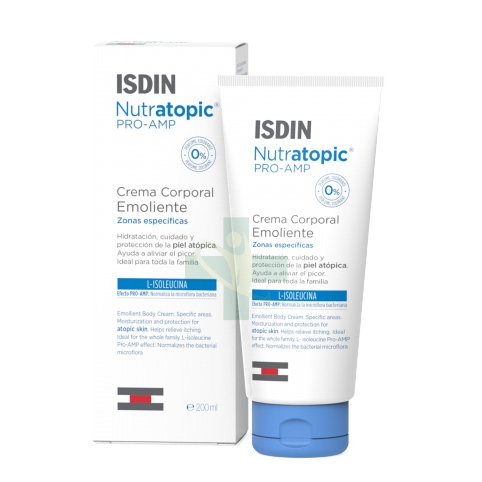 ISDIN Linea Nutratopic Pro-AMP Crema Emolliente Trattamento Lenitivo Corpo 200ml