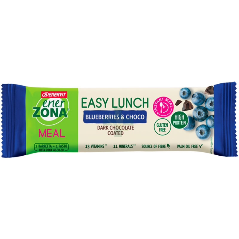 EnerZona Linea Easy Lunch Nutrition Bar al Gusto Bluberries & Choco