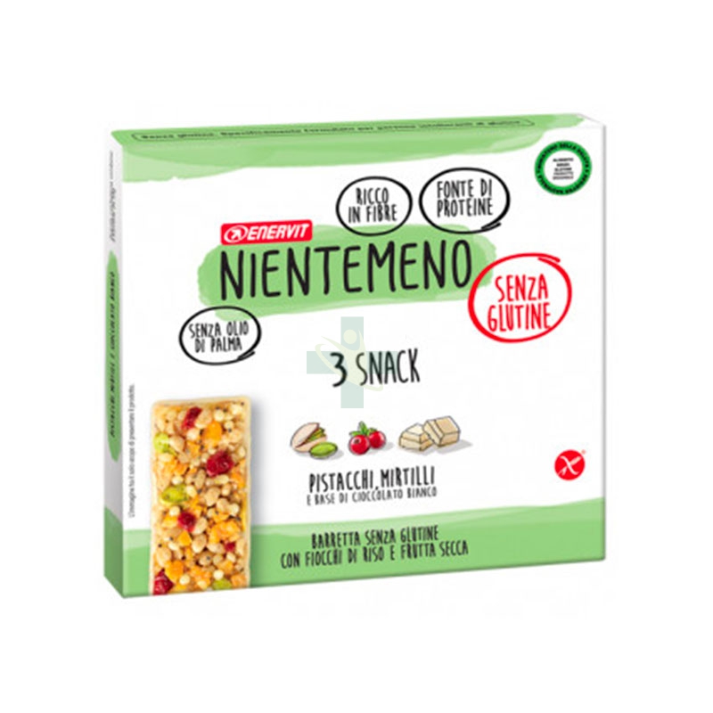 Enervit Linea no Glutine Nientemeno Barretta Pistacchi e Mirtilli Rossi