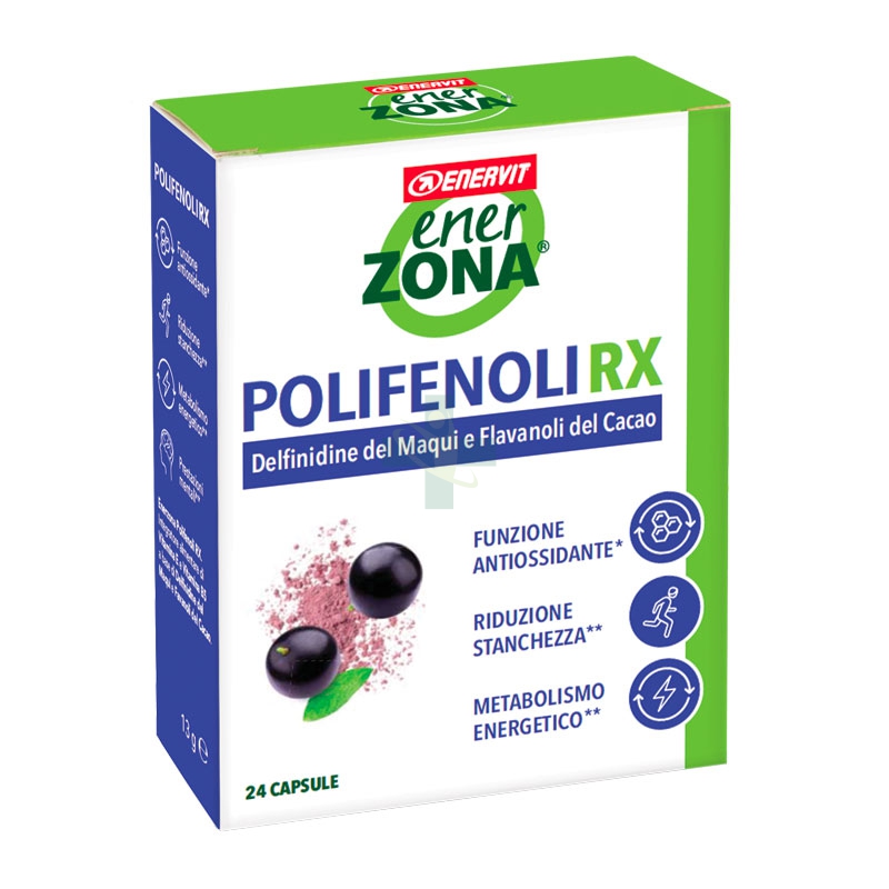 EnerZona Linea Integratori Polifenoli Rx 24 Capsule