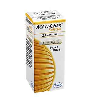 Accu Chek Linea Controllo Glicemia SoftClix 25 Lancette Pungidito